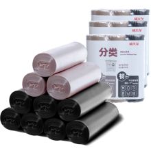 禧天龙 W-8553 中号平口垃圾袋 80个/包 45*50cm 黑色 （单位：包）