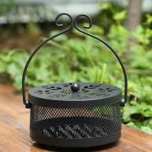 访客 烟花款 圆款蚊香盒 黑色（单位：个）