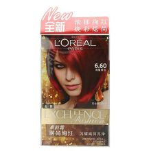 欧莱雅 卓韵霜赋活养护染发霜徇丽绯红 6.60号 172ml 单位：盒