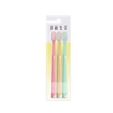 极简生活 6013 秸秆心牙刷 三支装 单位：板