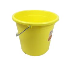 e洁 25.5*34.5*32cm 19L 小号加厚塑料水桶 柠檬黄（单位：件）