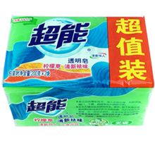 超能 透明皂柠檬草清新祛味 200g*2 单位：组