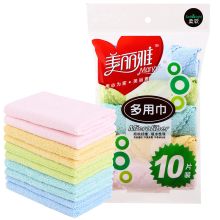 美丽雅 百洁布洗碗布厨房抹布清洁布不易粘油清洁毛巾28*28cm10片 单位:包