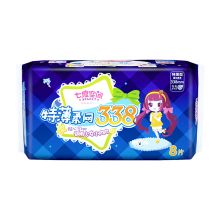 七度空间 少女特薄柔网超长夜用卫生巾338mm 8片 （单位：包）