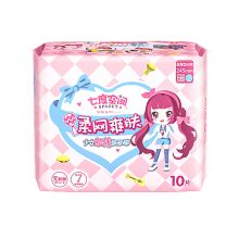 七度空间 少女超薄柔网爽肤日用卫生巾245mm 10片 （单位：包）