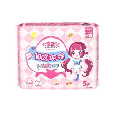 七度空间 少女超薄纯棉日用卫生巾245mm 5片 （单位：包）