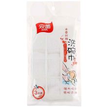 云蕾 10182 抹布木质纤维百洁布洗洁巾洗碗布26*26CM 3片装 单位：包