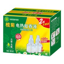 榄菊 无香型电热蚊香液补充装100晚 33ml*2瓶 （单位：盒）