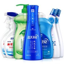 蓝月亮 （660g至尊+500g机洗神器+强力油污双瓶+卫诺洁厕液双瓶-罗兰+1kg茶清） 清洁大礼包 多色 （单位：盒）
