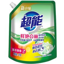 超能 植翠低泡鲜艳亮丽洗衣液薰衣草香带出液口D 2kg 单位：袋