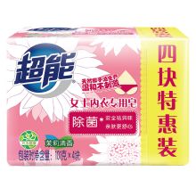 超能 女士内衣专用除菌皂茉莉清香四块特惠装 101g*4 单位：包