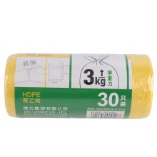 得力 18817 垃圾袋 黄色(30只/卷)（单位：卷）