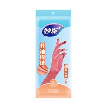 妙洁（MIAOJIE）加绒保暖清洁家务橡胶手套 均码加长护腕防水防滑