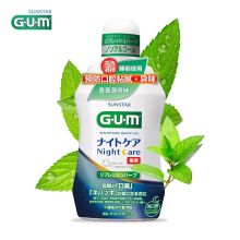 全仕康 GUM 齿科用牙周夜间护理漱口水 香草薄荷 450ML 日本原装进口 
