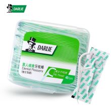 黑人 DARLIE 细滑牙线棒 40支装 独立包装 高分子PE线 纤韧丝滑