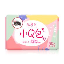 高洁丝小Q包150mm40片无香型护垫卫生巾