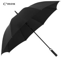 C'mon 68.5cm*8k 大码雨伞双人超大男士商务雨伞大号加固自动伞直杆长柄伞防风高尔夫伞（单位：把）
