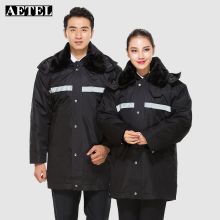 AETEL 中长款 多功能执勤服 高级加厚+反光条 黑色 (单位:件)