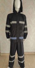 瑞通 RT-FGY-2-3M 反光雨衣 3M （黑色）（单位：套）