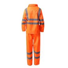 博迪嘉 CN032W 反光雨衣套装 S-3XL 橘红色(单位：套）