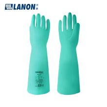 兰浪/LANON  SR145进口加厚丁腈45cm 防化手套 防静电耐酸碱防油耐磨工业劳保防护 10双