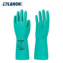 兰浪/LANON  SR100丁腈植绒防静电款 防化手套 10副/包