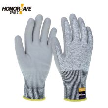 好员工  PE-104 HPPE/PU涂层防切割劳保手套12副/包 防割手套 PE-104