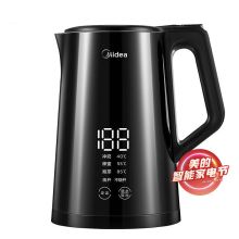 美的  电水壶 SH15Power508 壁显水温触摸保温水壶 黑色（单位：个）