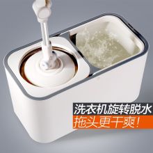 大卫 D9 旋转拖把 免手洗拖布桶 干湿两用拖地墩布 加强杆+不锈钢篮+2拖头（单位：个）