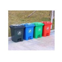 绿华 500*415*645mm 60升 可回收 脚踩单桶  绿色 （单位：个）
