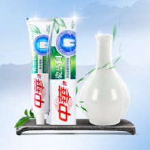 中华 牙膏 瓷感白花香龙井味牙膏 180g 单位：瓶