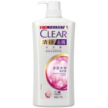 清扬 去屑洗发水 多效水润养护型 白瓶 1kg 单位：瓶