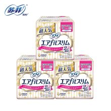 苏菲 进口轻薄气垫纤巧卫生巾量多无香型 25cm*16片 单位：包