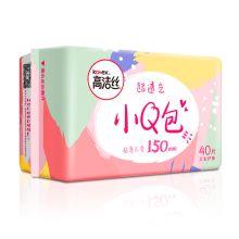 高洁丝 小Q包超透气极薄无香卫生护垫 40P  单位：包
