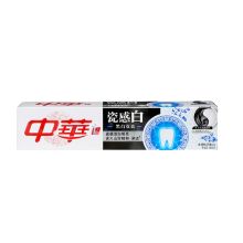 中华 瓷感白黑白双效牙膏 90G 单位：支