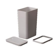 茶花 204001 弹盖式垃圾桶 白色 （单位：个）
