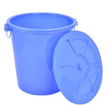 洁霸 100L 户外圆形塑料加厚带盖垃圾桶（单位：个）