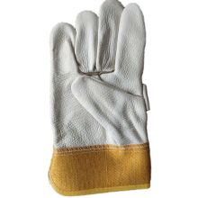 铂翔（BOXIANG）花皮手套 通用劳保手套 黄色+白色拼接版 起订量：100副 H 单位：副