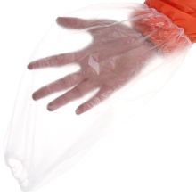 国产 均码 40cm*20cm 一次加厚性塑料套袖 防水防污 白蓝 (单位:个)