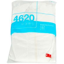 3M 4620 白色带帽连体防护服  白色 （单位：件）