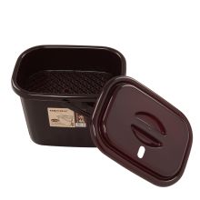 金灶 P-302 小号家用 茶水桶 深棕色（单位：个）