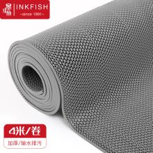 墨斗鱼 8618 PVC塑胶S纹镂空疏水防滑地垫 90*400cm 灰色 （单位：块）