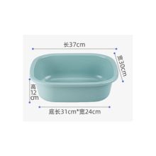 苏净优选 长方形塑料盆 37*30*12 绿色（单位：个)