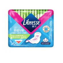 薇尔Libresse A5121 舒适V感极薄棉柔日用卫生巾 285mm*8片*24包 单位：箱