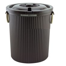 唐宗筷 C6593 带盖茶渣垃圾桶 8L 咖啡色 单位:个