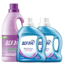蓝月亮 深层洁净护理洗衣液柔顺剂组合 洗衣液1kg*2瓶+绿色柔顺剂薰衣草2kg 单位：套