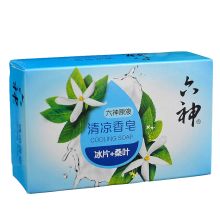 六神 清凉香皂冰片+桑叶 90g 单位：块