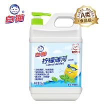 白猫  柠檬薄荷  5kg  洗洁精  去油污  白色  (单位:桶)