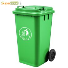 舒蔻 ZF-100L 大号商用带轮100L 带盖垃圾桶 绿色（黑龙江专供）（单位：个）