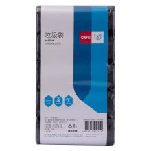 得力（deli） 18742 平底点断式办公生活大容量垃圾袋40*45cm 5卷(150只)（单位：组）黑色